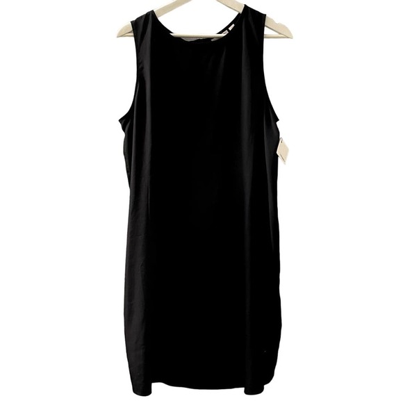 Halogen Women's Black Sleeveless Shift Dress Size Large NWT - Picture 2 of 7